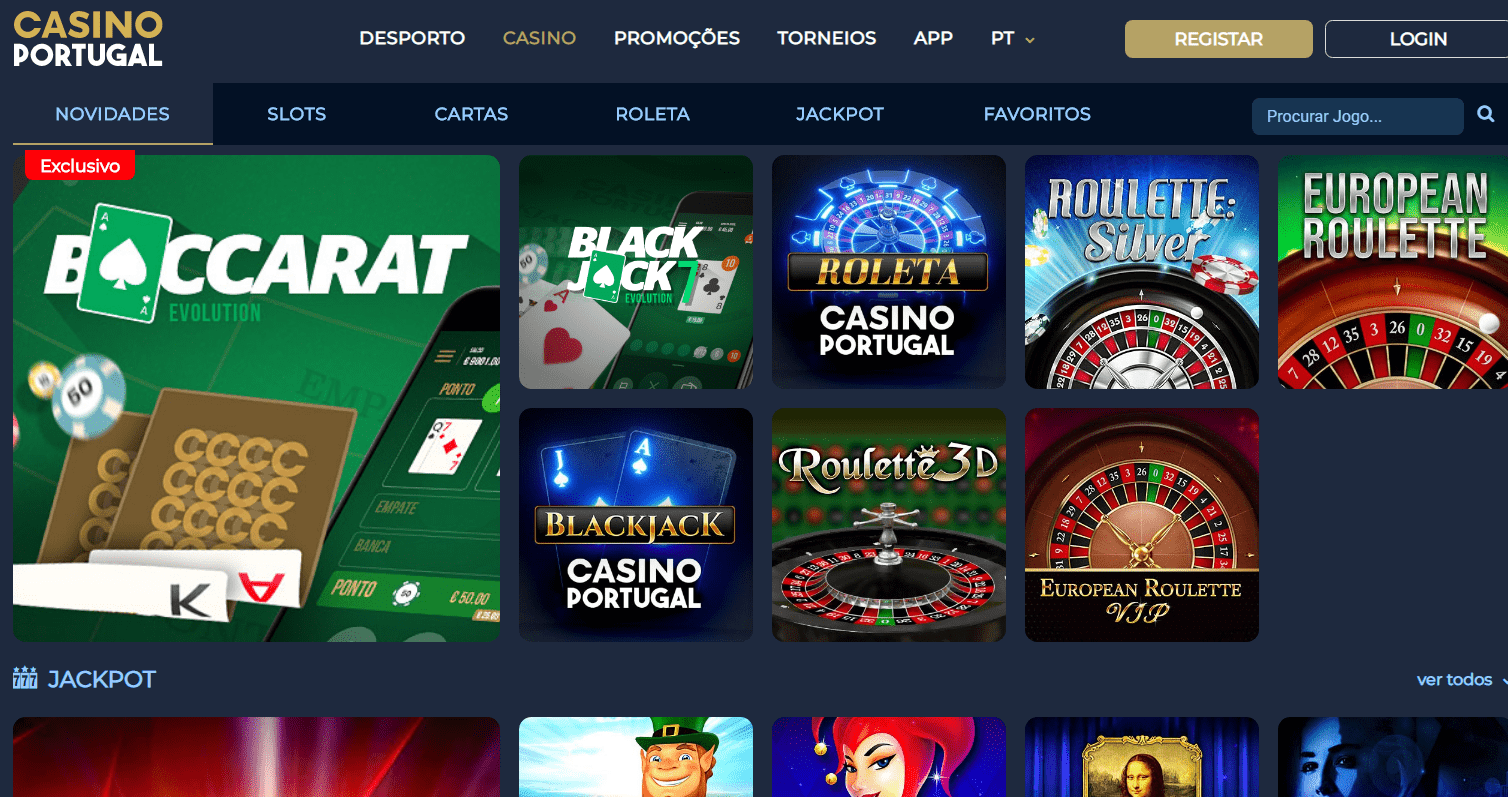 Casino Portugal jogos